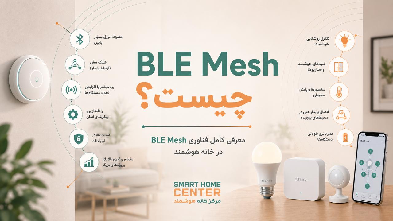 BLE Mesh چیست؟ معرفی کامل فناوری BLE Mesh در خانه هوشمند